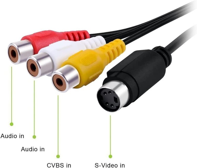 Top-Longer USB 2.0 Video Capture Card, VHS to Digital Converter, Audio Video Grabber for Windows10/11, Mac, Digitize VHS Tapes, Hi8, VCR, Camcorder, DVD, Gaming, with RCA/S-Video to USB Adapter - Image 3
